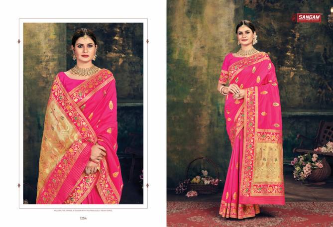 Sangam Keshvi Silk Exclusive Festive Wear Banarasi Designer Saree Collection